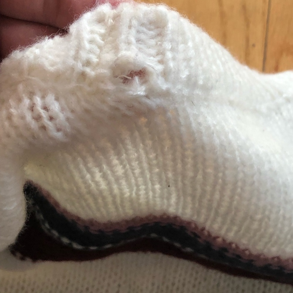 Hippie Rose White Striped Sweater Crew Neck Small - Picture 5 of 5